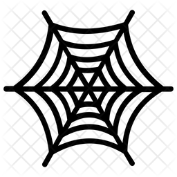 256x256 Spider Web Icon Of Glyph Style