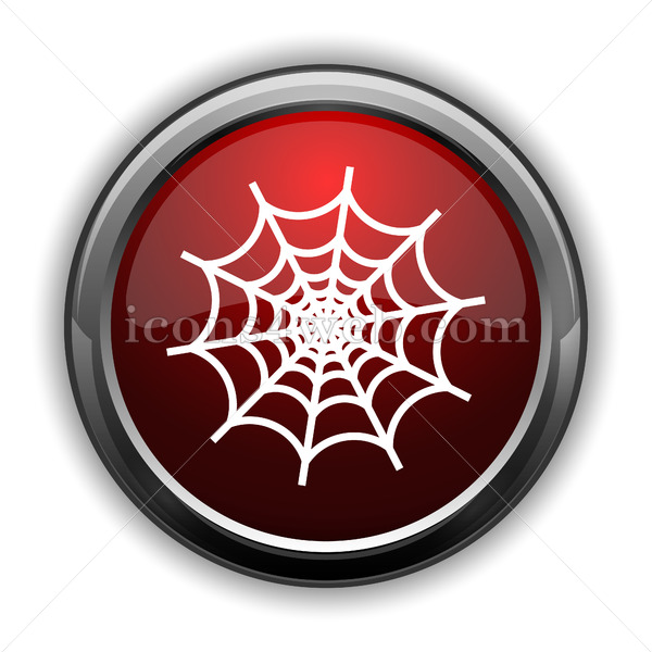 600x600 Spider Web Icon Red Glossy Web Icon With Shaddow