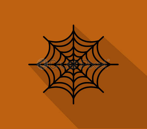 500x438 Spider Web Icon, Stock Vector Crushpixel