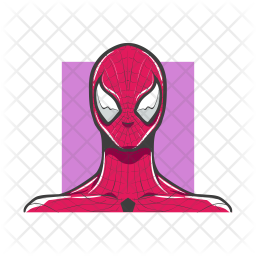 256x256 Spiderman Icon Of Doodle Style
