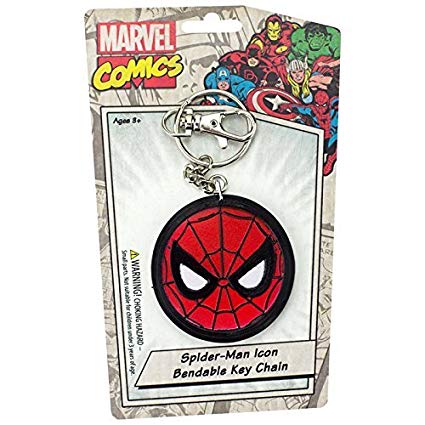 425x425 Marvel Comics Spiderman Icon Bendable Keychain Toys