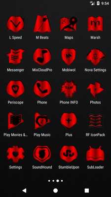 225x400 Red Fold Icon Pack Free
