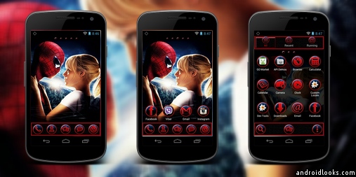 507x253 Spiderman Android Theme For Go Launcher