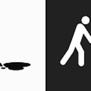 180x180 Cleaning Oil Spill Icon On Black And White Vector Backgrounds Wood