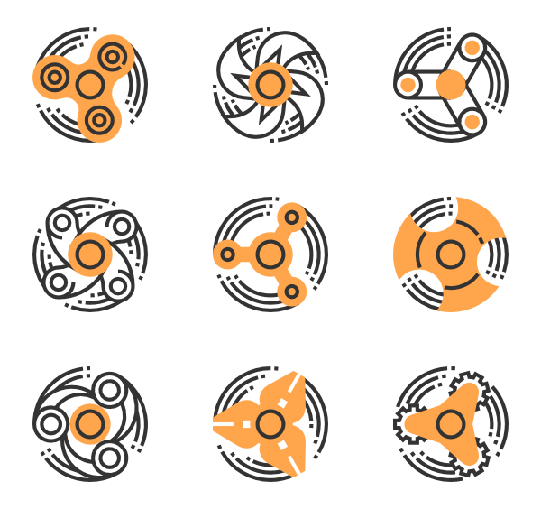 600x564 Spinning Icons
