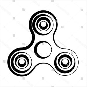 300x300 Toy Spinner Icon Spin Along Axis Hoodamath
