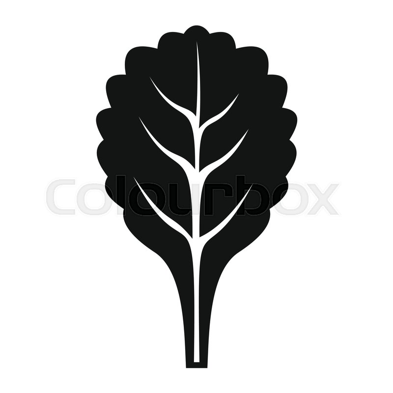 Spinach Black Simple Silhouette Icon Stock Vector Colourbox 800x800 Spinach Black Simple Silhouette Icon Stock Vector Colourbox