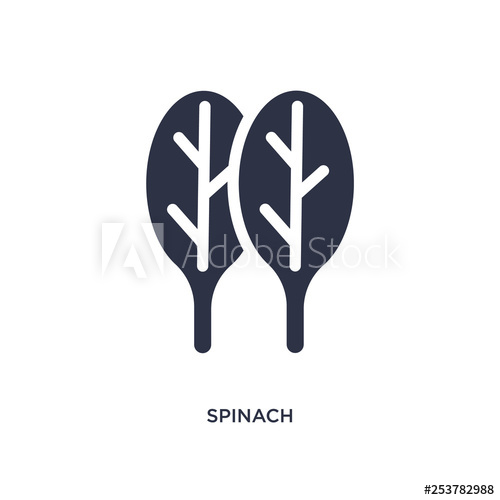 Spinach Icon On White Background Simple Element Illustration 500x500 Spinach Icon On White Background Simple Element Illustration