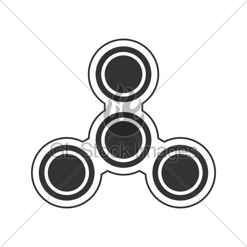 500x500 Fidget Spinner Icon Gl Stock Images