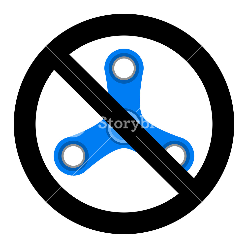 1000x1000 No Spinner Icon Vector Ban Spinner Icon, Toy Sign Prohibition