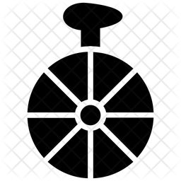 256x256 Spinning Wheel Icon Of Glyph Style