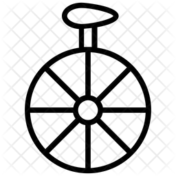 256x256 Spinning Wheel Icon Of Line Style