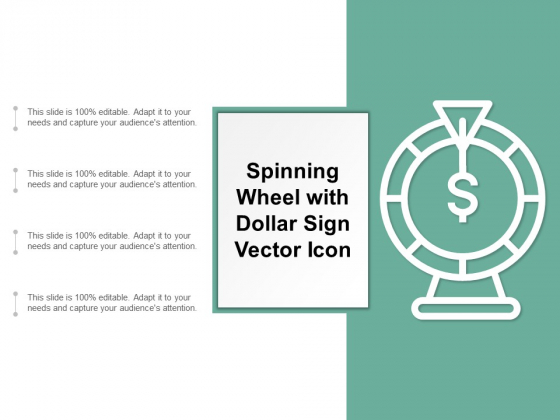 560x420 Spinning Wheel With Dollar Sign Vector Icon Ppt Powerpoint
