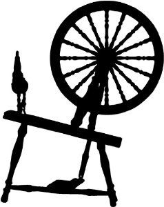 238x300 Sleeping Beauty Spinning Wheel Silhouette