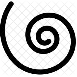 256x256 Spiral Icon Of Glyph Style