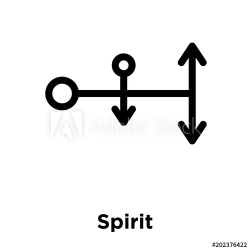500x500 Spirit Icon Isolated On White Background