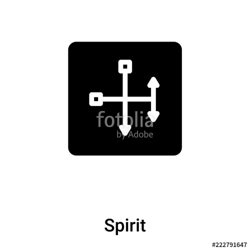 500x500 Spirit Icon Vector Isolated On White Background, Logo Concept