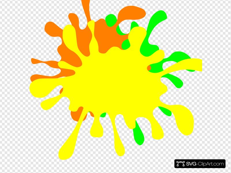 800x600 Green Splat Clip Art, Icon