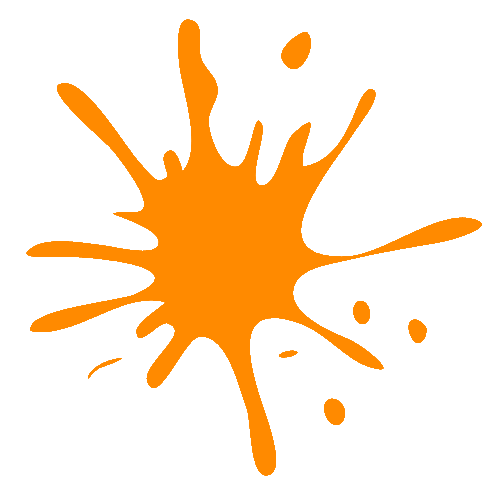500x500 Orange Splat Png