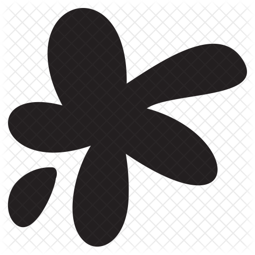 512x512 Splat Icon Of Glyph Style