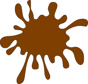 300x284 Brown Splat Png, Clip Art For Web