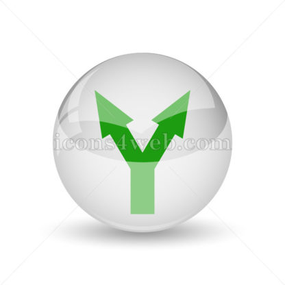 416x416 Split Arrow Glossy Icon Split Arrow Glossy Button