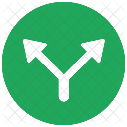 256x256 Split Icon Of Flat Style