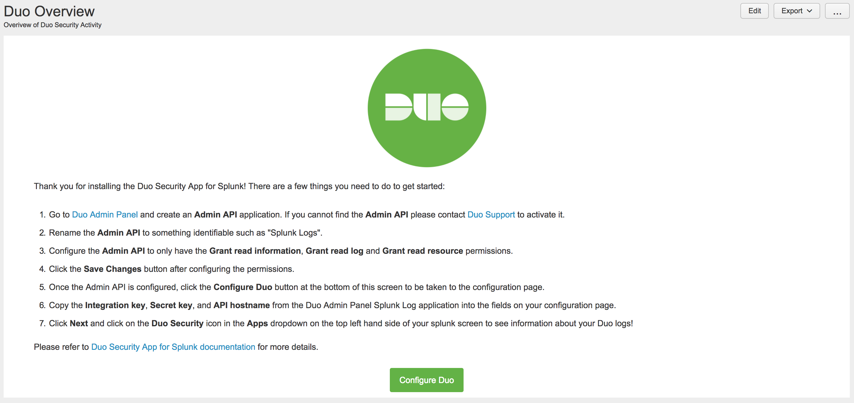 2826x1334 Duo Splunk Connector Duo Security