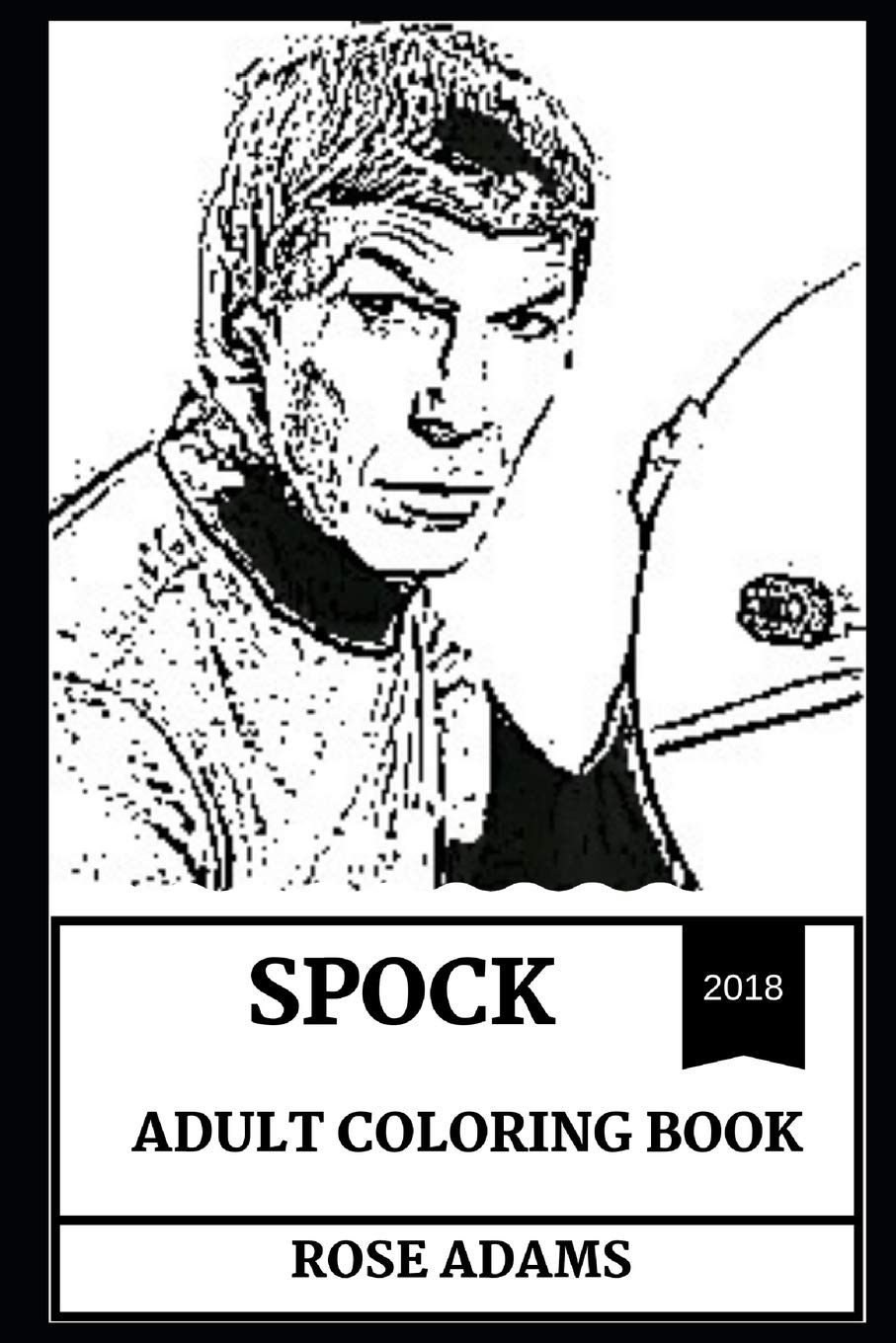 907x1360 Spock Adult Coloring Book Legendary Star Trek Character And Scifi