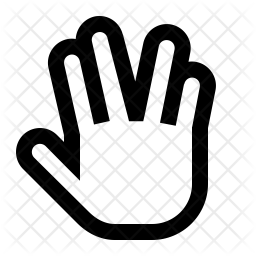 256x256 Spock Icon Of Line Style