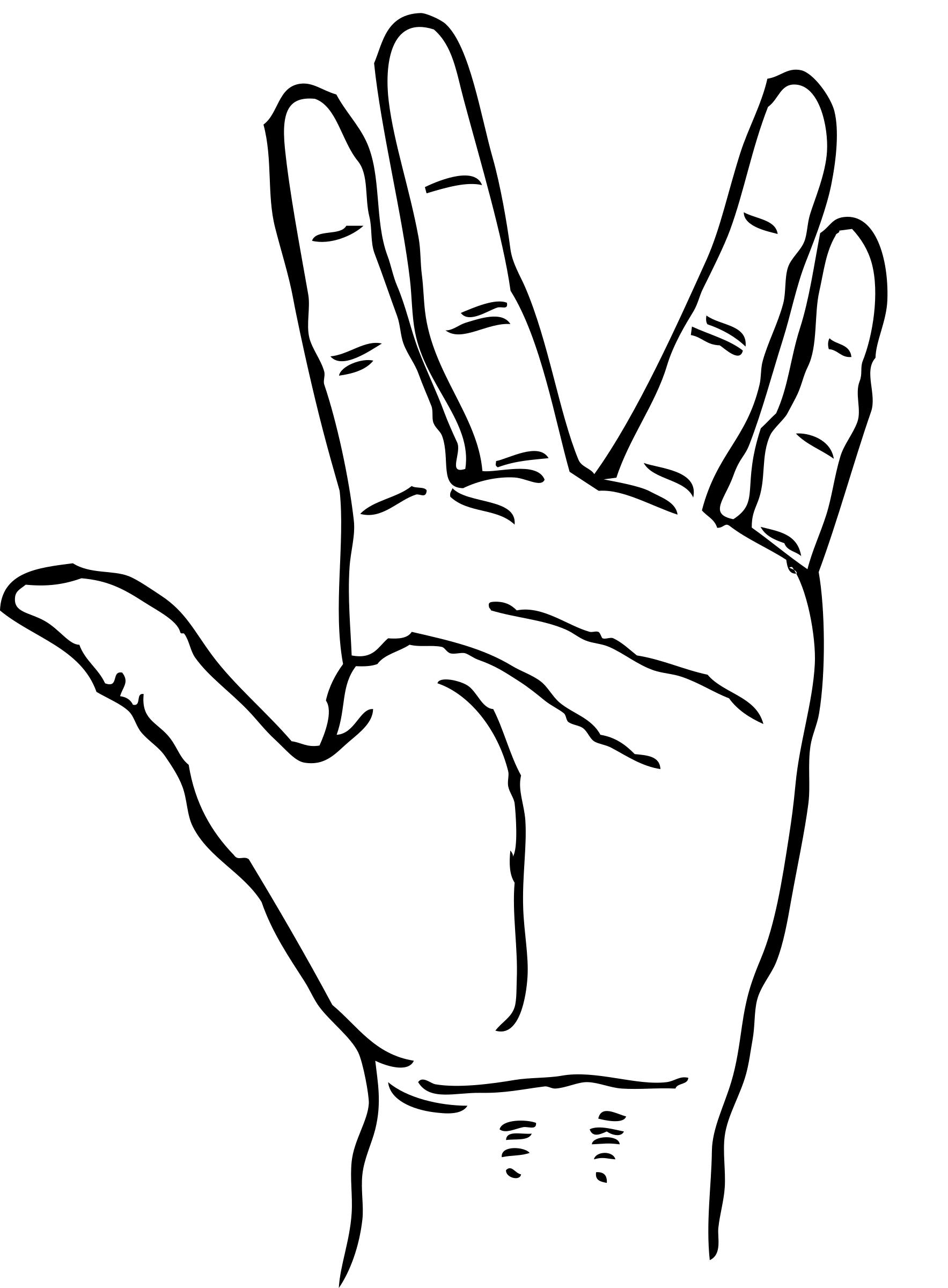 1767x2400 Vulcan Hand Icons Png