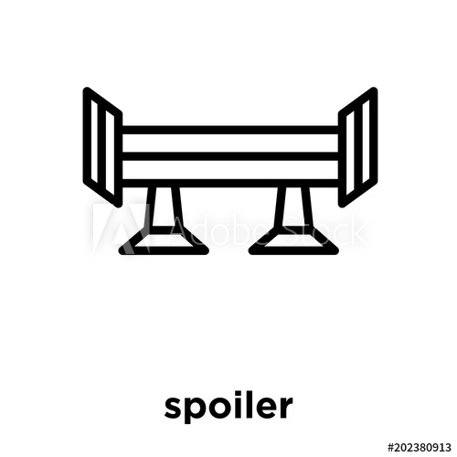 500x500 Spoiler Icon Isolated On White Background