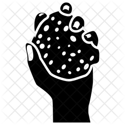 256x256 Bath Sponge Icon Of Glyph Style