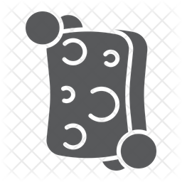 256x256 Sponge Icon Of Glyph Style