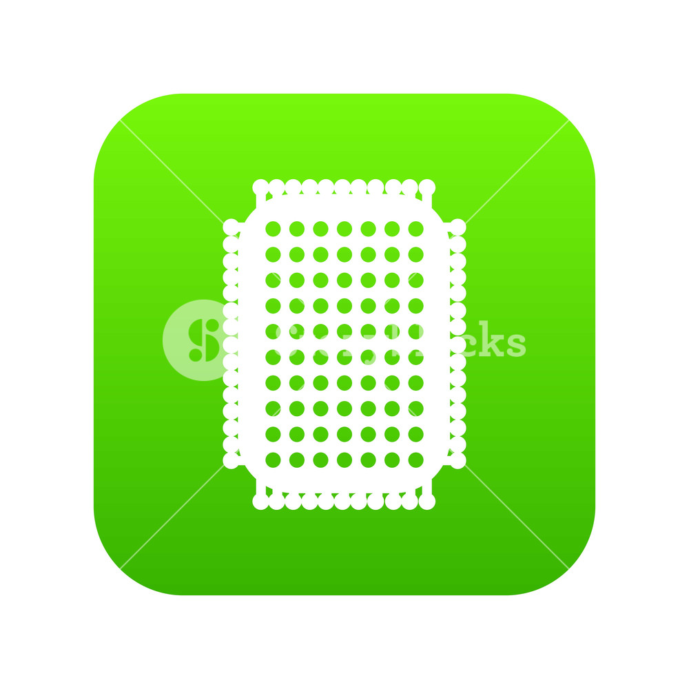 1000x1000 Foot Sponge Icon Green Vector Isolated On White Background Royalty