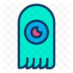 256x256 Spooky Icon Of Colored Outline Style