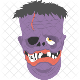 256x256 Spooky Icon Of Flat Style