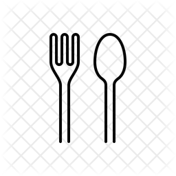 256x256 Spoon Fork Icon Of Line Style