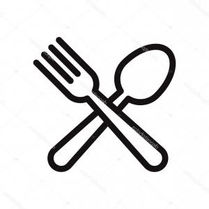 300x300 Stock Illustration Spoon Fork Vector Icon Soidergi