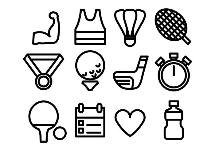 700x490 Sport Icon Flat Line Vector