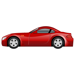 256x256 Sports Car, Vehicle Icon