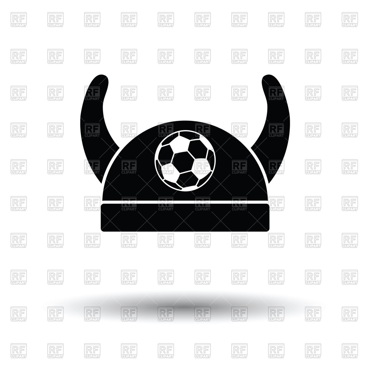 1200x1200 Football Fans Horned Hat Icon Vector Image Of Sport And Leisure