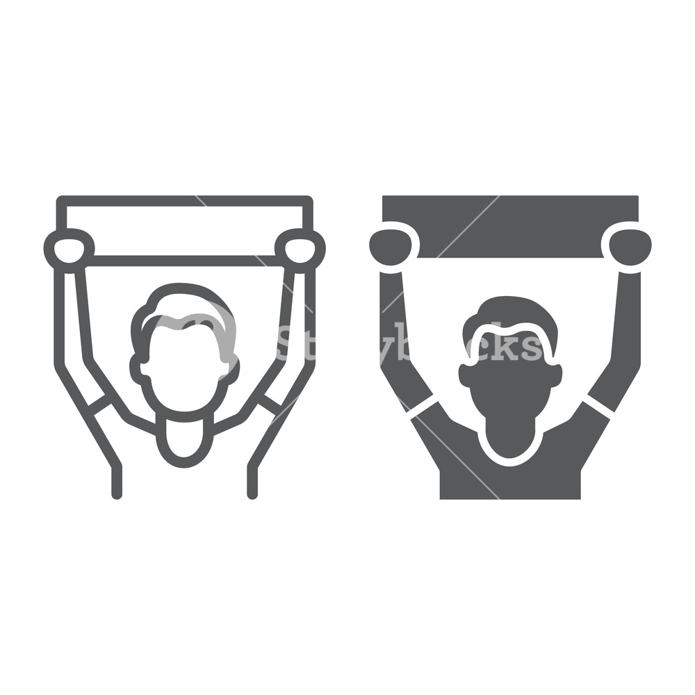 1000x1000 Soccer Fan Line And Glyph Icon, Sport And Person, Football Fan