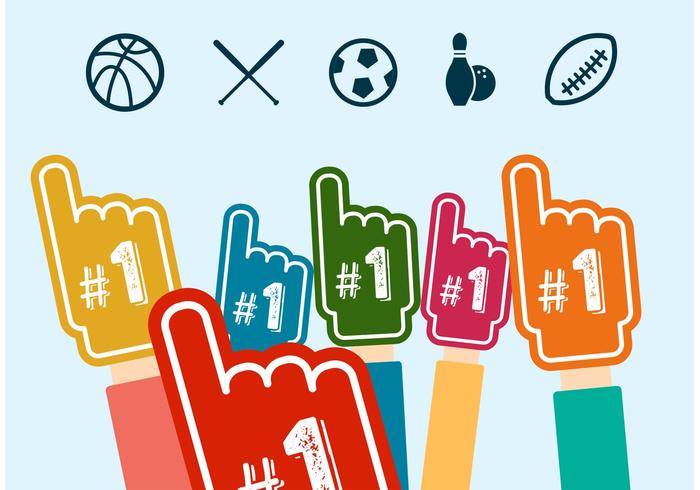 Sports Fan Vector Icons 700x490 Sports Fan Vector Icons