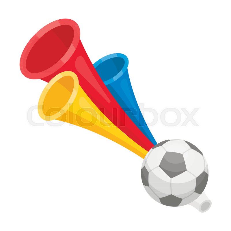 800x800 Trumpet Football Fan Fans Single Icon Stock Vector Colourbox