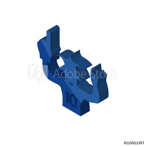 Sports Fan Isometric Right Top View Icon 500x500 Sports Fan Isometric Right Top View Icon