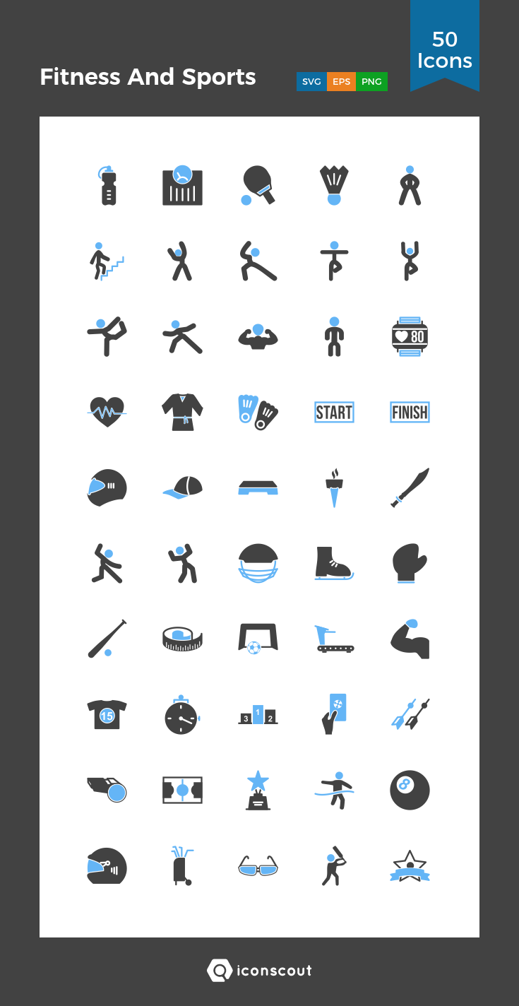 Fitness And Sports Icon Pack 735x1424 Fitness And Sports Icon Pack