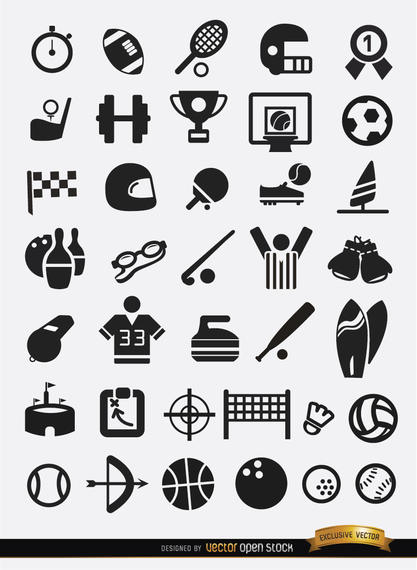 Flat Sport Icons Pack 417x570 Flat Sport Icons Pack