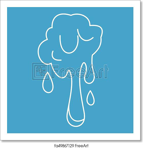 561x581 Free Art Print Of Slime Spot Icon, Outline Style Slime Spot Icon