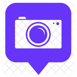 256x256 Photography Spot Icon Of Glyph Style